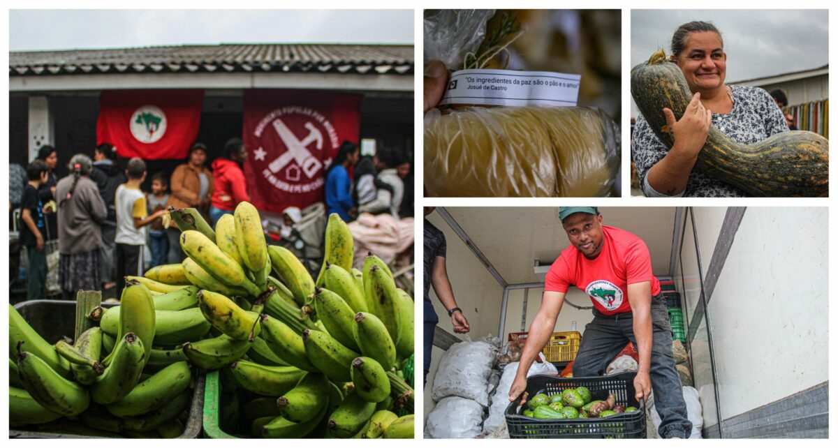 Fam Lias Do Mst Pr Doam Mais De Toneladas De Alimentos A Comunidades