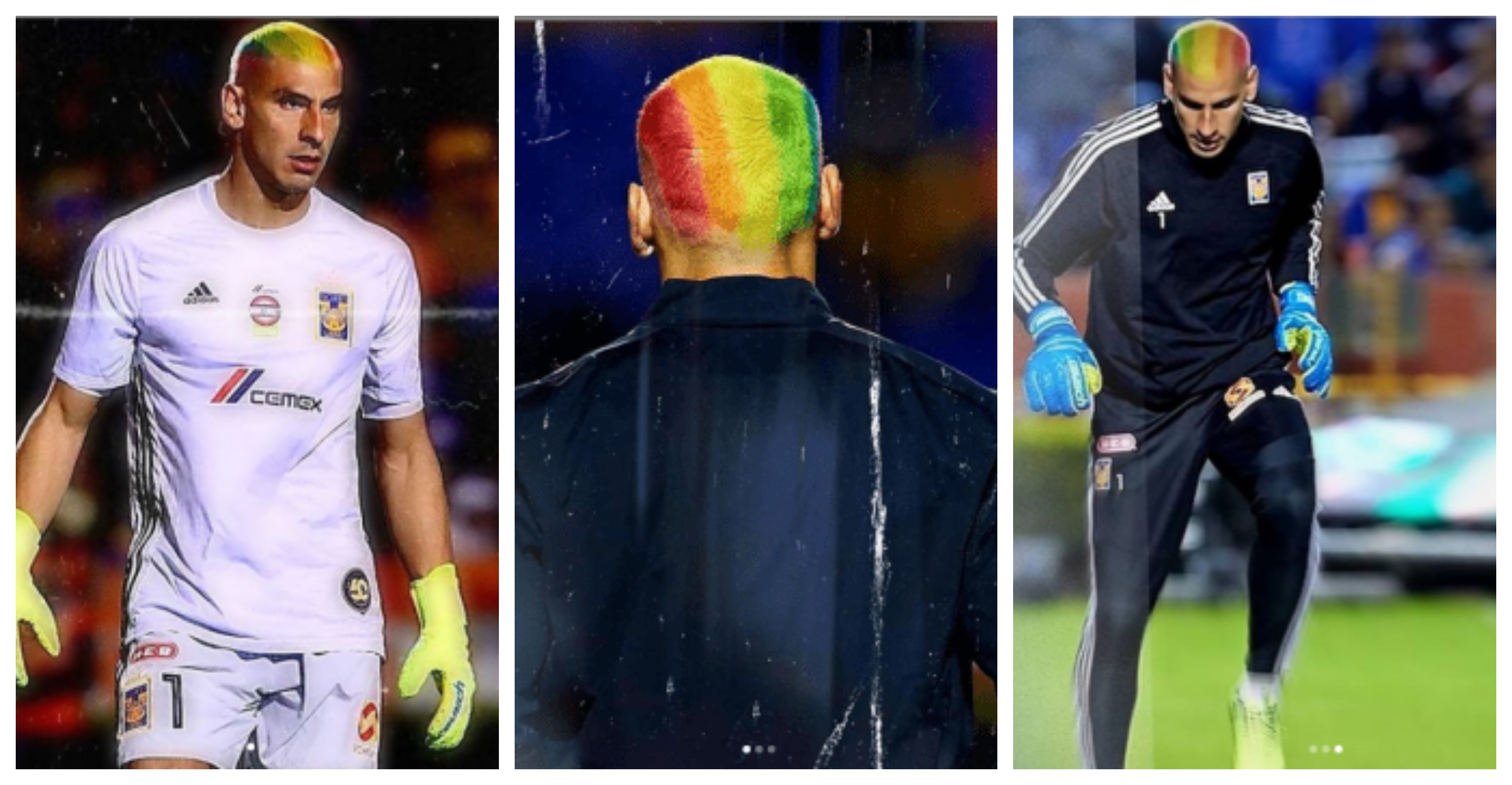 Goleiro da Argentina aparece de cabelo pintado com cores da bandeira