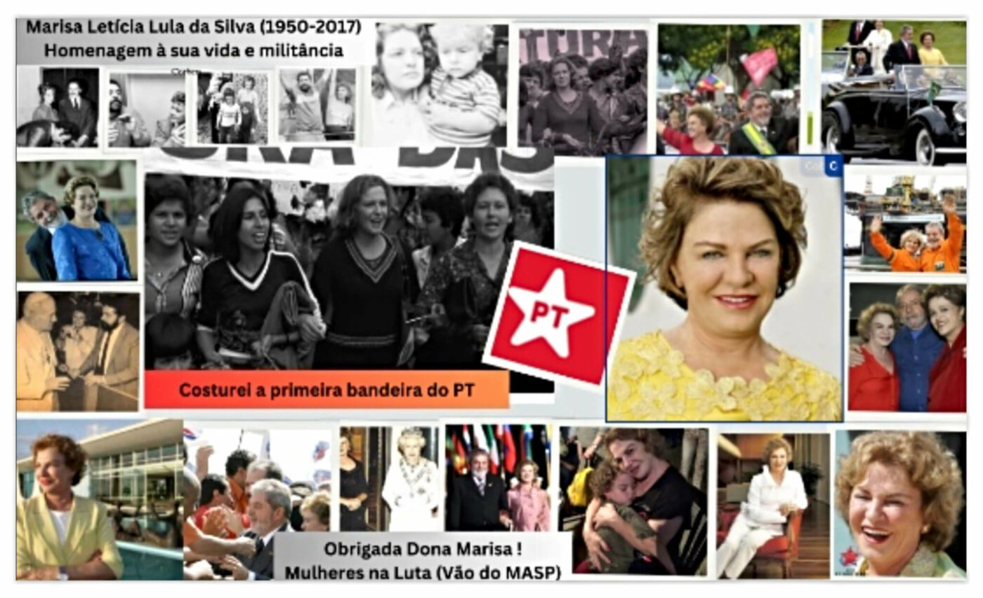 A homenagem do grupo Mulheres na Luta à vida e militância de Dona Marisa Letícia